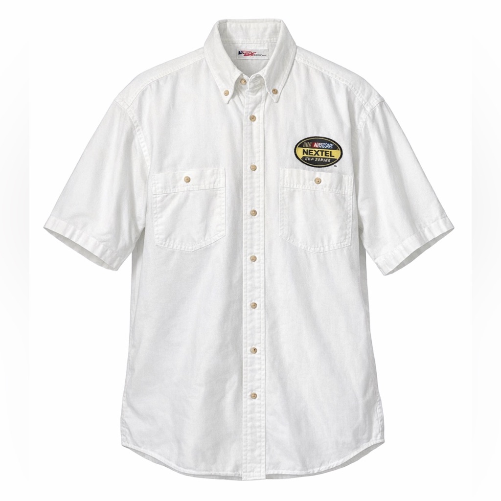 Vintage NascarNextell Button Down Shirt Sz Lg
